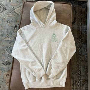 Sporty & Rich Gray Crown Hoodie Size Small